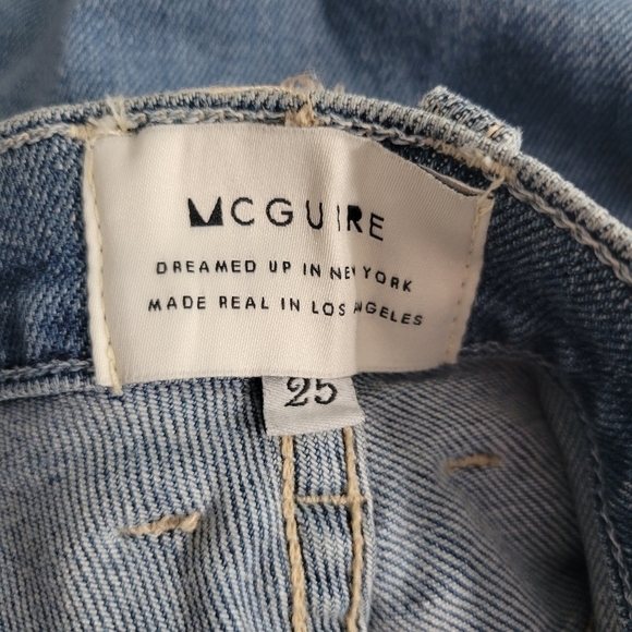 Mcguire Mrs Robinson Oh You Fancy Pearl Embellished Straight Leg Jeans - Picture 10 of 13